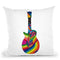 Guitar Feather Throw Pillow By Howie Green - All About Vibe