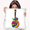Guitar Feather Throw Pillow By Howie Green - All About Vibe