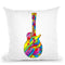 Guitar 79 Throw Pillow By Howie Green - All About Vibe