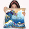 Pop Art Great Wave Throw Pillow By Howie Green - All About Vibe