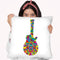 Pop Art Guitar Butterfly Throw Pillow By Howie Green - All About Vibe