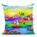 Mamboland Landscape-815 Throw Pillow By Howie Green - All About Vibe