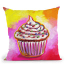 Cosmic Cupcake Throw Pillow By Howie Green - All About Vibe