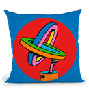 Loop Duo Circle Throw Pillow By Howie Green - All About Vibe