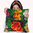 6 Flowers Throw Pillow By Howie Green - All About Vibe