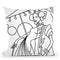 Art Deco Lady 3 Throw Pillow By Howie Green - All About Vibe