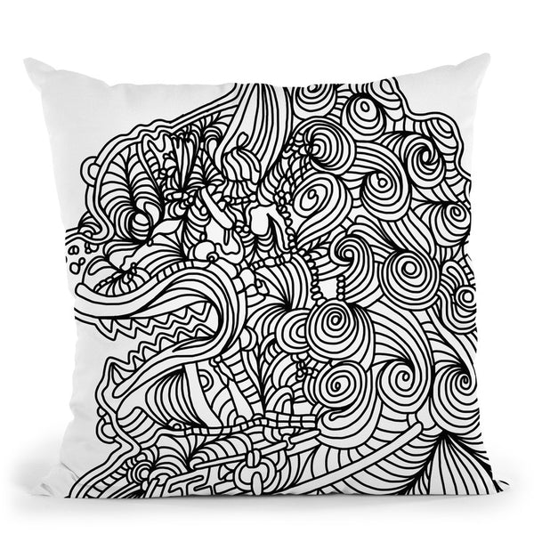 Asian Lion Throw Pillow By Howie Green - All About Vibe