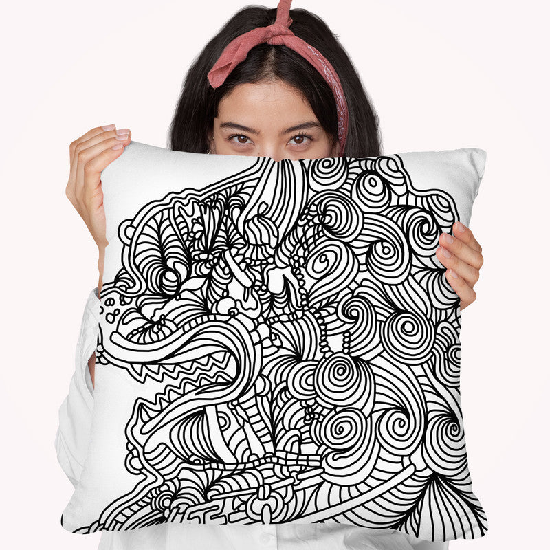 Asian Lion Throw Pillow By Howie Green - All About Vibe