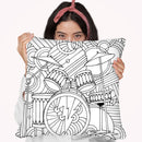 Drums Throw Pillow By Howie Green - All About Vibe
