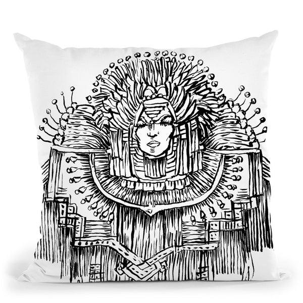 Mardigras Lady Throw Pillow By Howie Green - All About Vibe