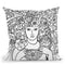 Mucha Lady 2 Throw Pillow By Howie Green - All About Vibe