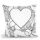 Peace Love Music Vert Throw Pillow By Howie Green - All About Vibe