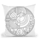 Pop Art Deco Circles 1 Throw Pillow By Howie Green - All About Vibe