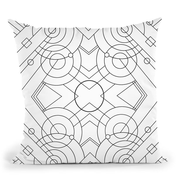 Pop Art Deco Panel 715 Throw Pillow By Howie Green - All About Vibe