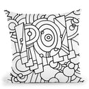 Pop Word Throw Pillow By Howie Green - All About Vibe