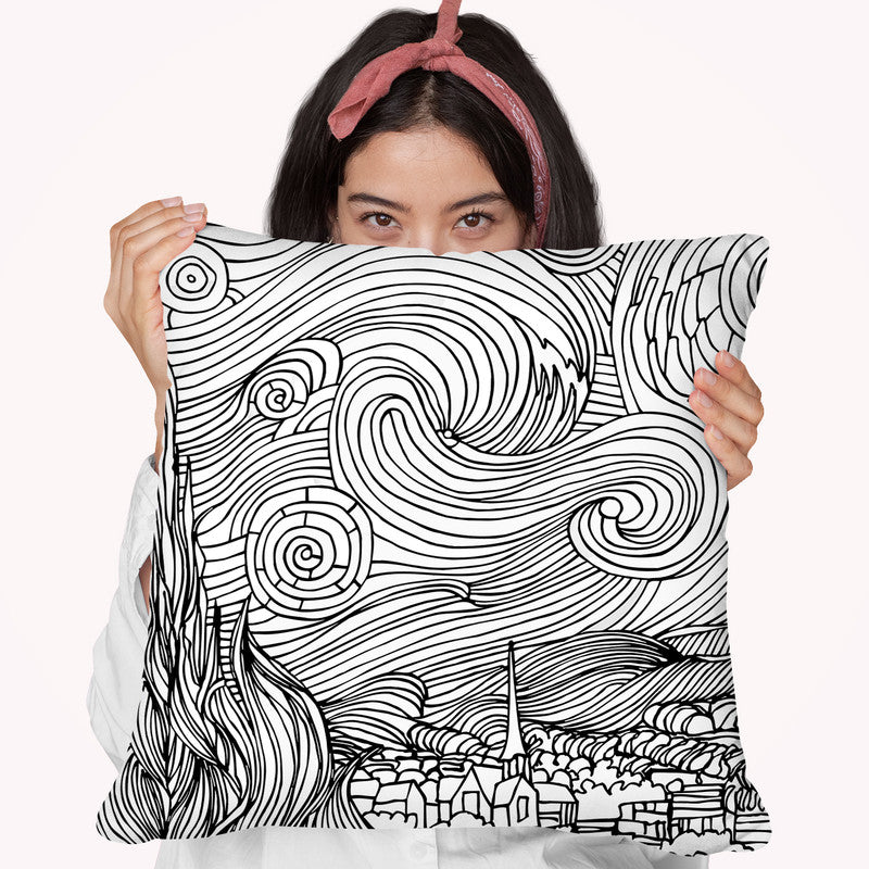 Starry Night Throw Pillow By Howie Green - All About Vibe