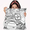Cosmic Big Bang Lineart Throw Pillow By Howie Green - All About Vibe