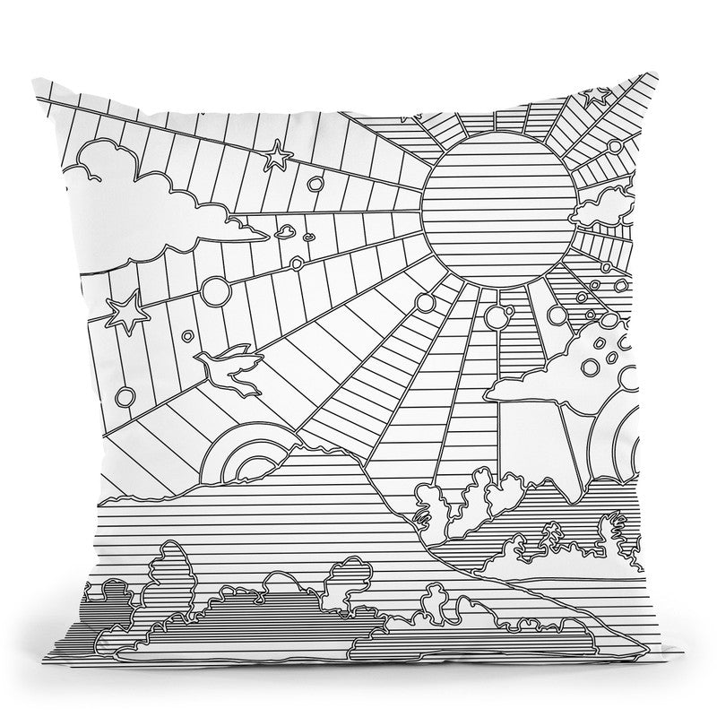 Diamond Head Throw Pillow By Howie Green - All About Vibe