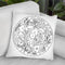 Flower Circle Throw Pillow By Howie Green - All About Vibe