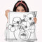 Poppy Bowl Lineart Throw Pillow By Howie Green - All About Vibe