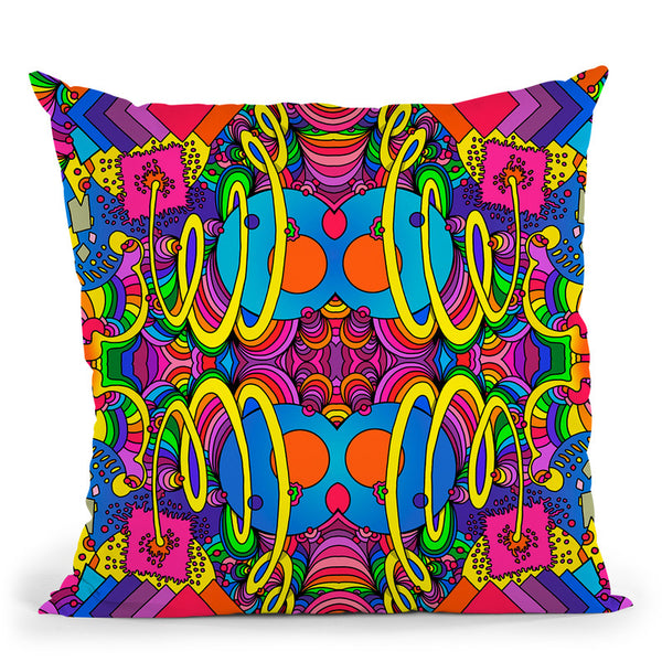 Cosmic Bang B Throw Pillow By Howie Green - All About Vibe