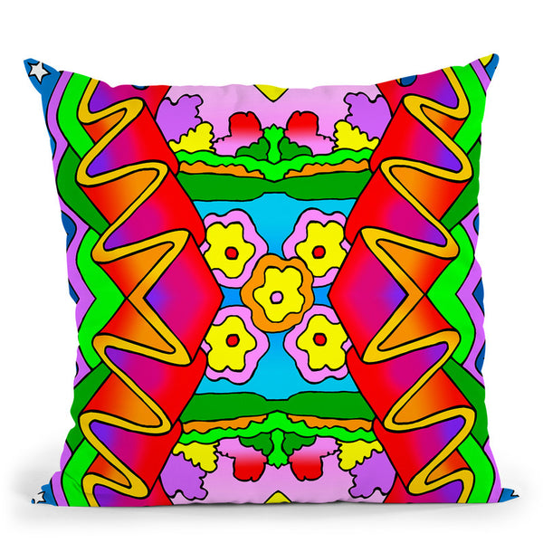 Cosmic Red Ribbon 4 Throw Pillow By Howie Green - All About Vibe