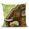 Elephant Pop Profile Throw Pillow By Howie Green - All About Vibe