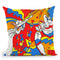 Horn Duo Throw Pillow By Howie Green - All About Vibe