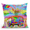Magic Bus Throw Pillow By Howie Green - All About Vibe