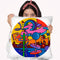 Mambo Circle Throw Pillow By Howie Green - All About Vibe