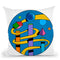 Yellow Ramp Circle Throw Pillow By Howie Green - All About Vibe