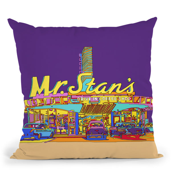 Pop Art Mr Stan Throw Pillow By Howie Green - All About Vibe