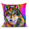 Pop Art Wolf 1 Throw Pillow By Howie Green - All About Vibe
