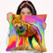 Pop Art Wolf 3 Throw Pillow By Howie Green - All About Vibe