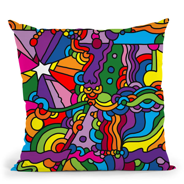 Pop-Art-Mambo-216A Throw Pillow By Howie Green - All About Vibe
