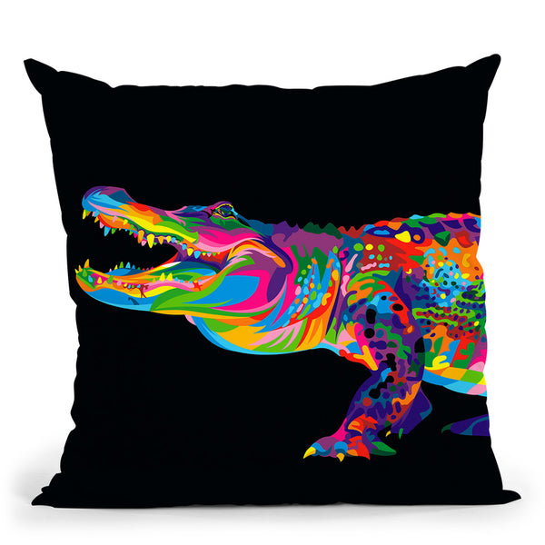 Alligator Throw Pillow By Bob Weer - All About Vibe