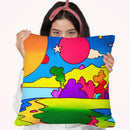 Pop Art Landscape 1216 Throw Pillow By Howie Green - All About Vibe