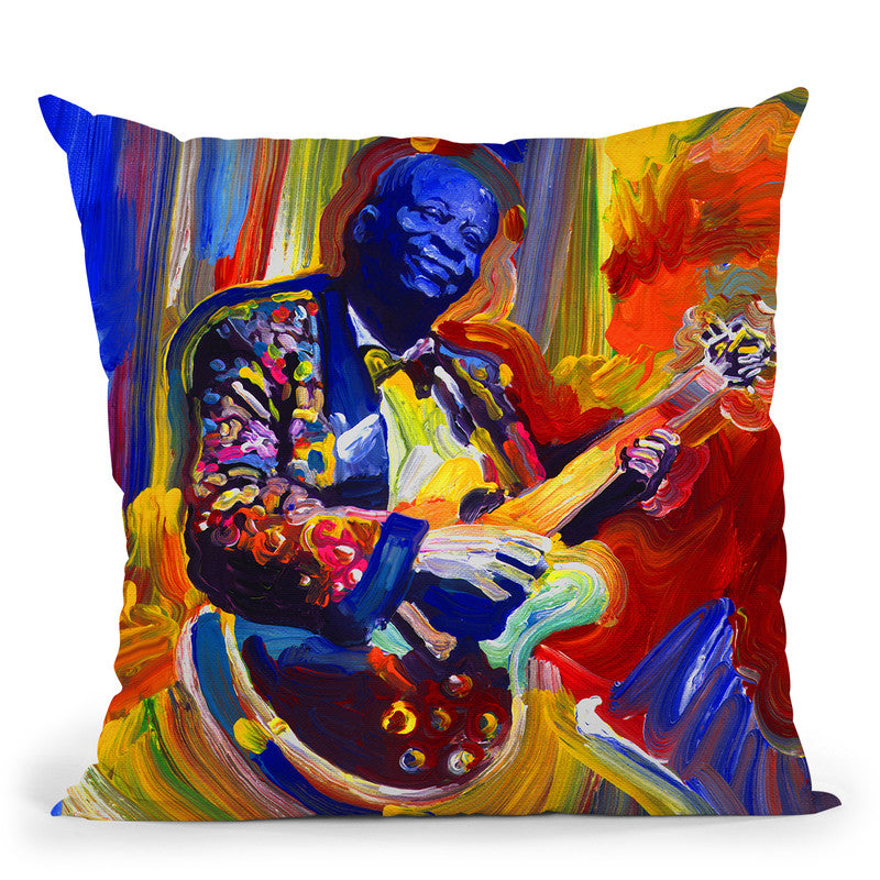 Bb King Throw Pillow By Howie Green - All About Vibe