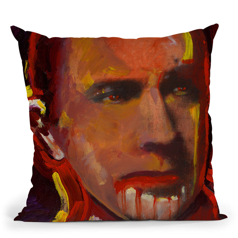 Bela Legosi Throw Pillow By Howie Green - All About Vibe