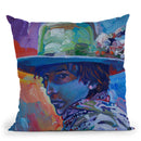 Bob Dylan 70S Throw Pillow By Howie Green - All About Vibe