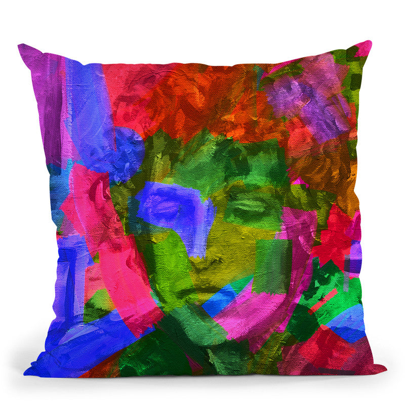 Bob Dylan Throw Pillow By Howie Green - All About Vibe