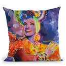 Carmen Miranda 2 Throw Pillow By Howie Green - All About Vibe