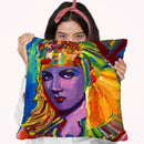 Claudette Colbert Cleopatra Throw Pillow By Howie Green - All About Vibe