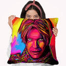 David Bowie Throw Pillow By Howie Green - All About Vibe