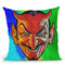 Pop-Art-Devil-Face Throw Pillow By Howie Green - All About Vibe