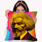 Pop-Art-Fredrick-Douglas Throw Pillow By Howie Green - All About Vibe