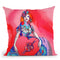 Pop-Art-Heart-Valentine-Lady Throw Pillow By Howie Green - All About Vibe