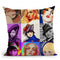 Glamour-Girls Throw Pillow By Howie Green - All About Vibe