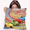 Pop-Art-Retro-Toy-Race-Cars Throw Pillow By Howie Green - All About Vibe