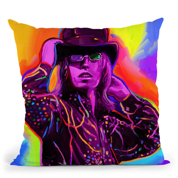 Pop-Art-Tom-Petty Throw Pillow By Howie Green - All About Vibe